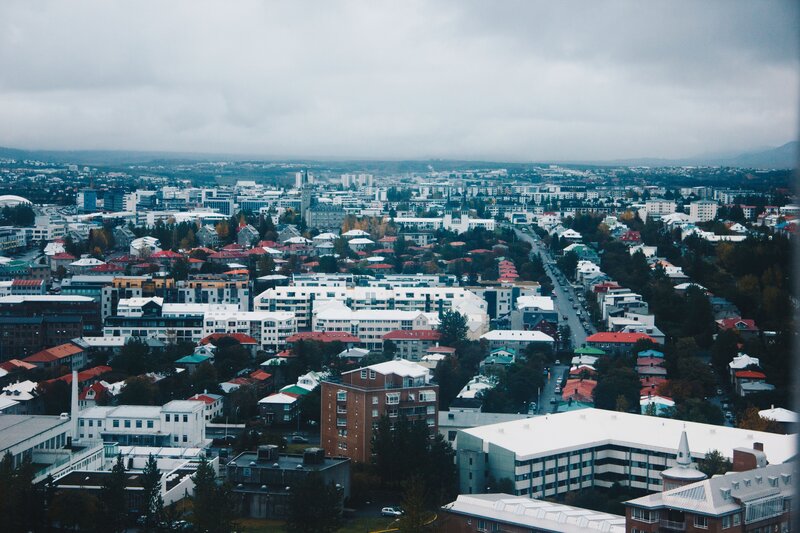 aerial view of a city