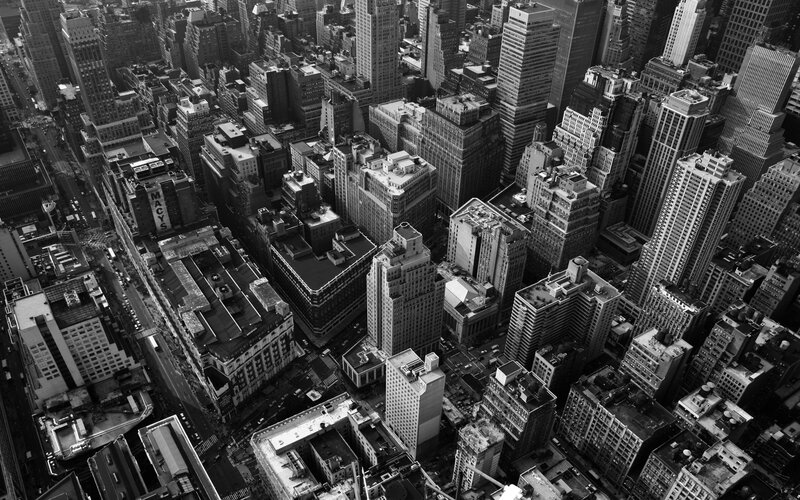 Aerial view of a city