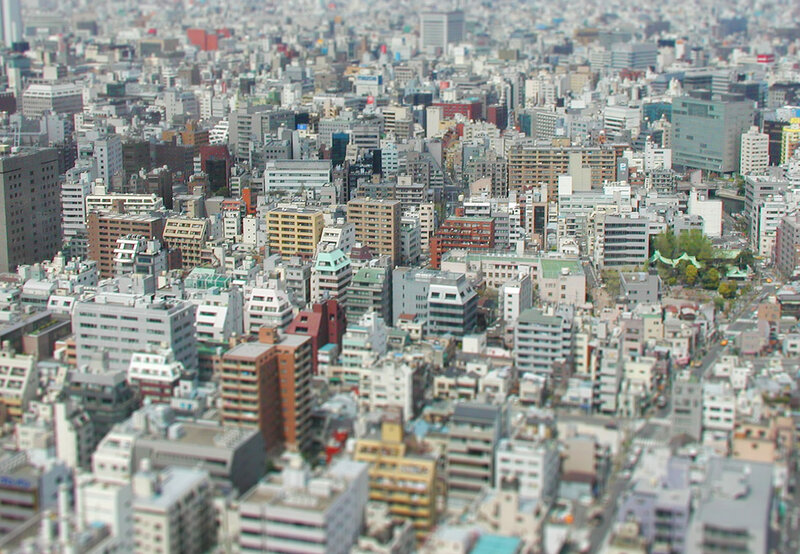aerial view of a city