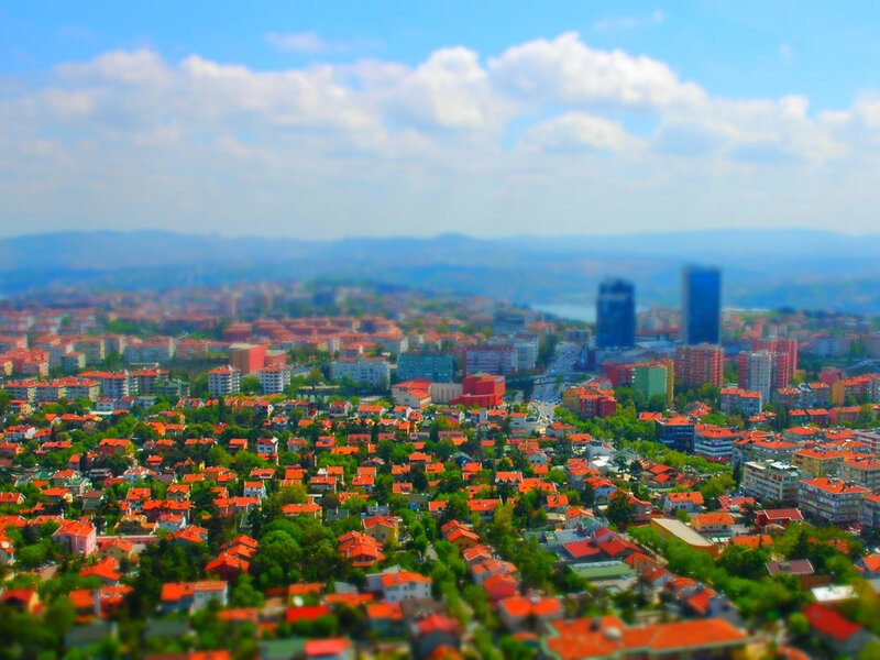 Aerial view of a city