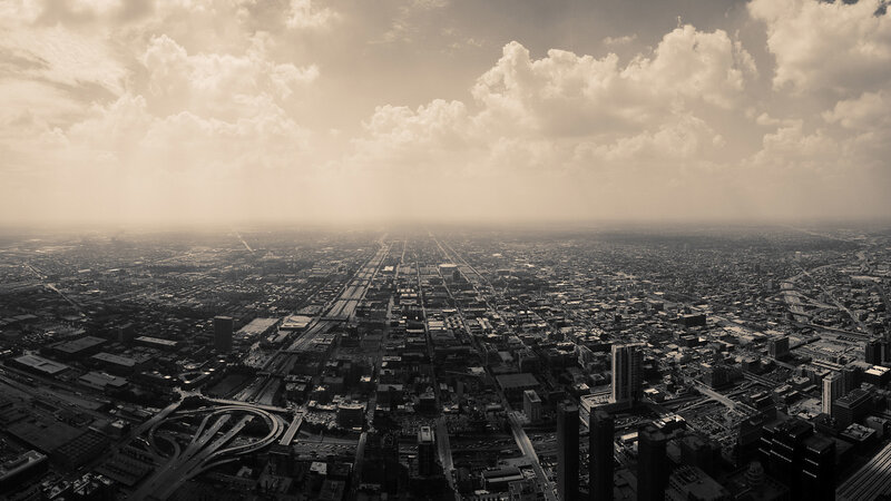 aerial view of a city