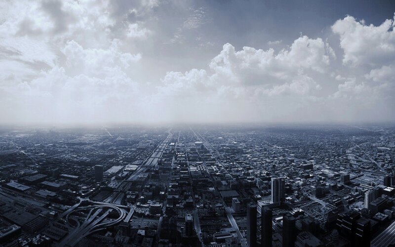 aerial view of a city