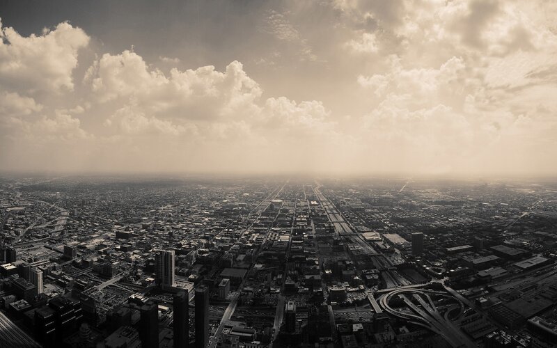 Aerial view of a city