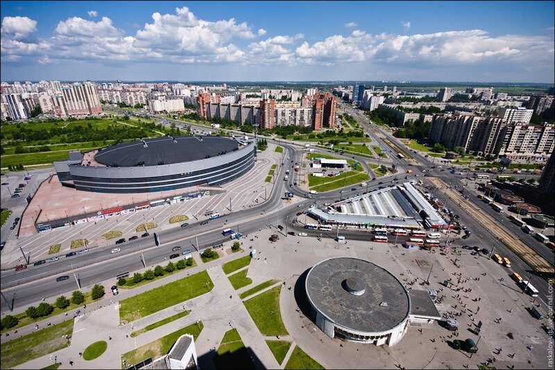 Aerial view of a city