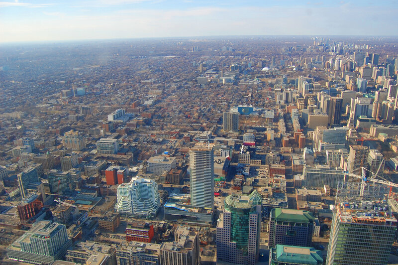 Aerial view of a city