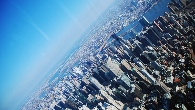 aerial view of a city