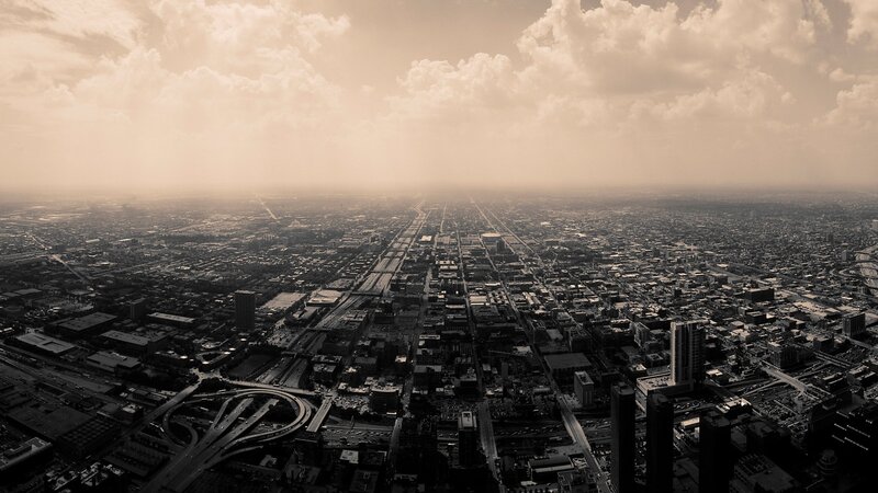 aerial view of a city