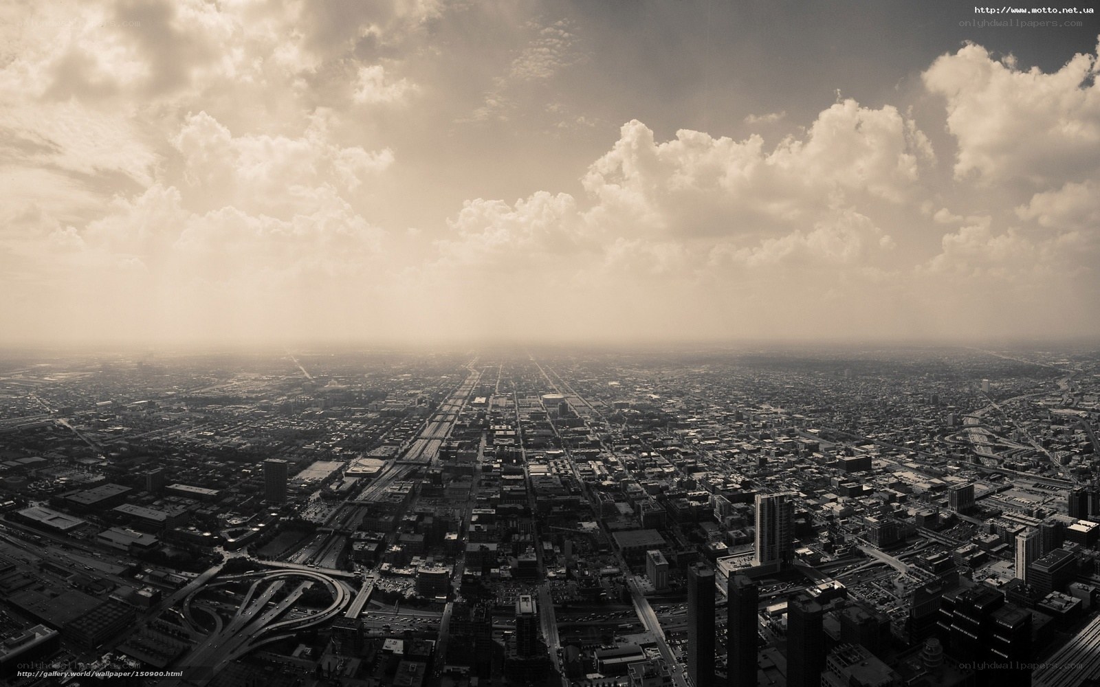 Aerial view of a city
