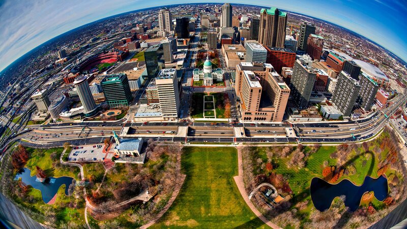 Aerial view of a city