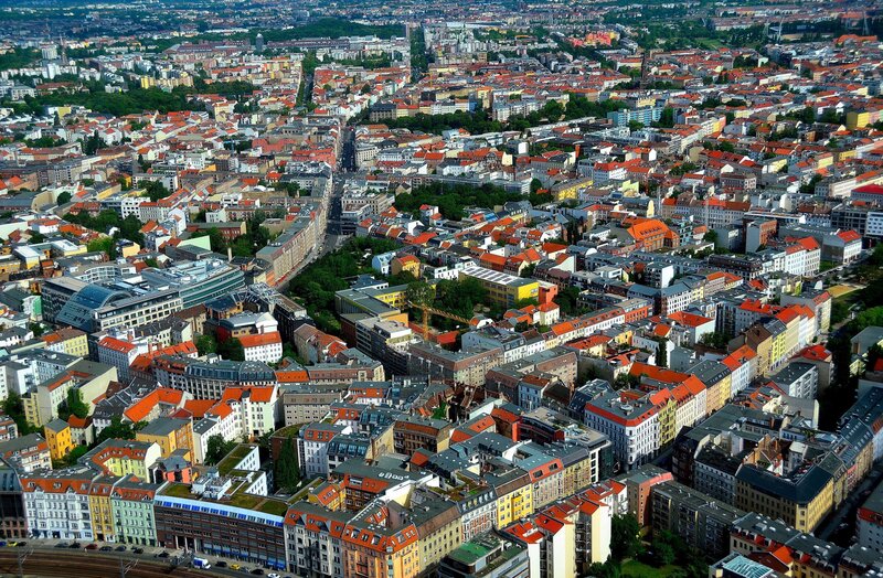 aerial view of a city