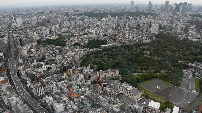 Aerial view of a city