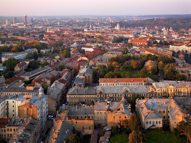 Aerial view of a city