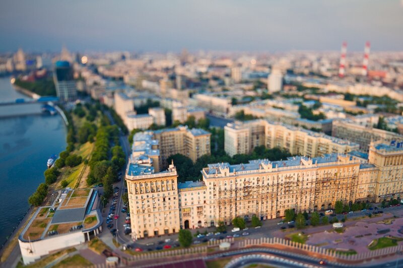 Aerial view of a city