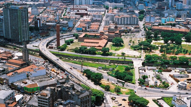 Aerial view of a city