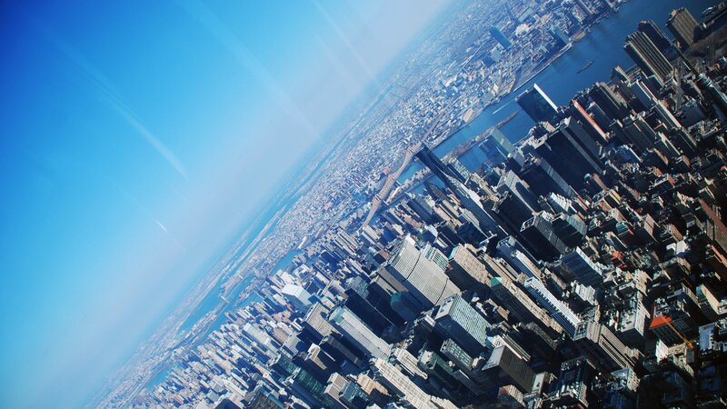 aerial view of a city