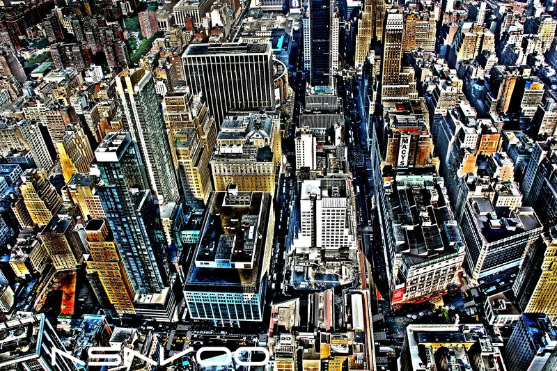 Aerial view of a city