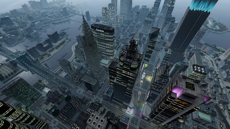 aerial view of a city