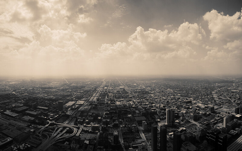 aerial view of a city