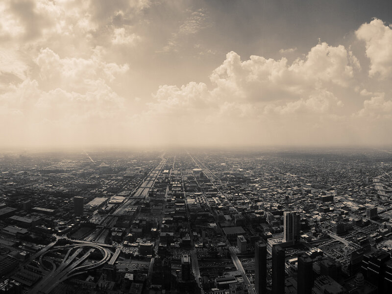 Aerial view of a city