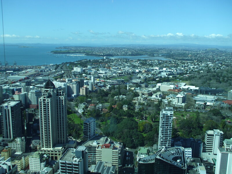 Aerial View of a City — Blue