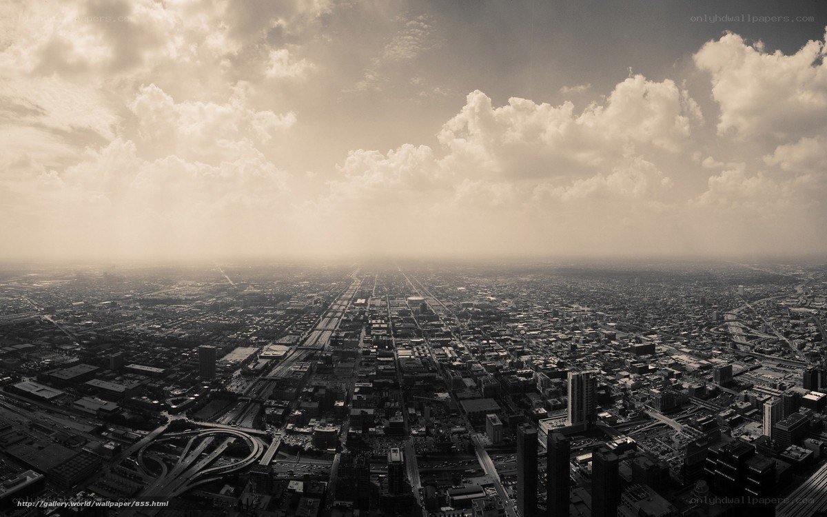 Aerial view of a city