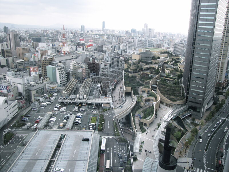 Aerial view of a cityscape