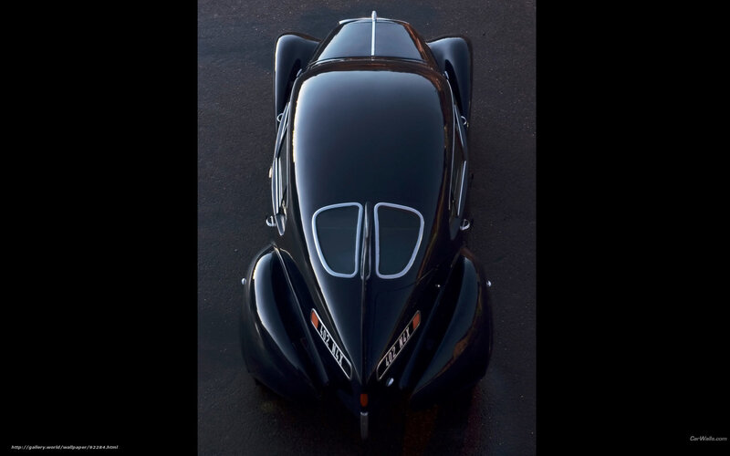 aerial view of a classic car