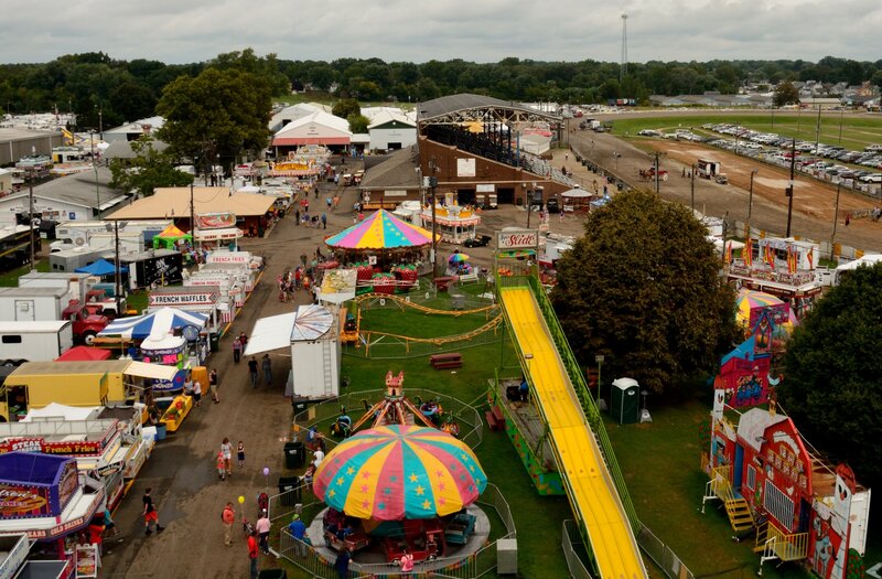 Aerial View of a Fair