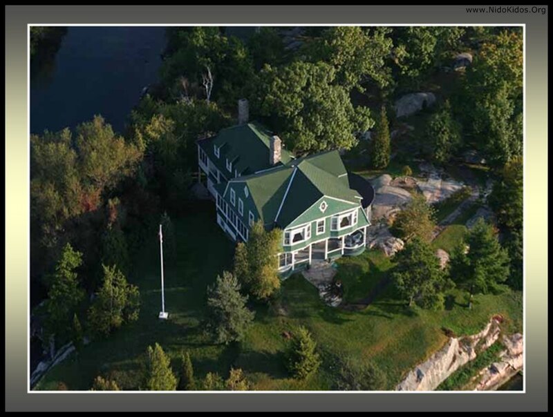 Aerial view of a green house