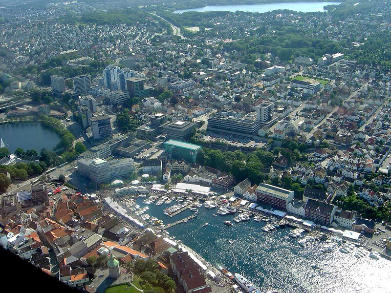Aerial View of a Harbor