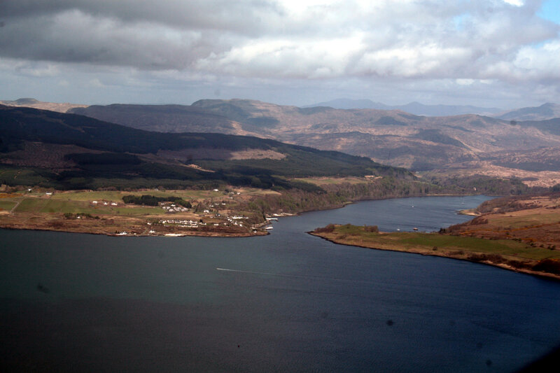 Aerial View of a Loch