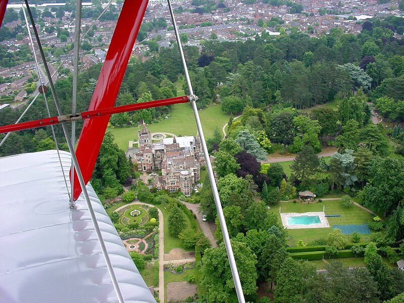 Aerial View of a Mansion