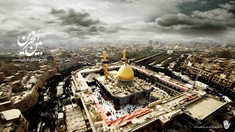 Aerial view of a mosque