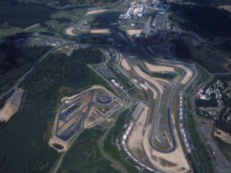 Aerial View of a Racetrack — Green