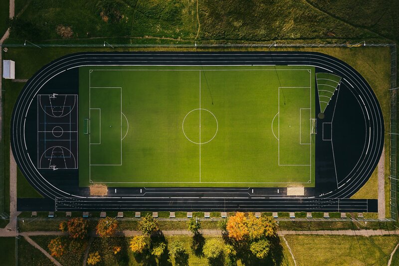 Aerial View of a Sports Complex