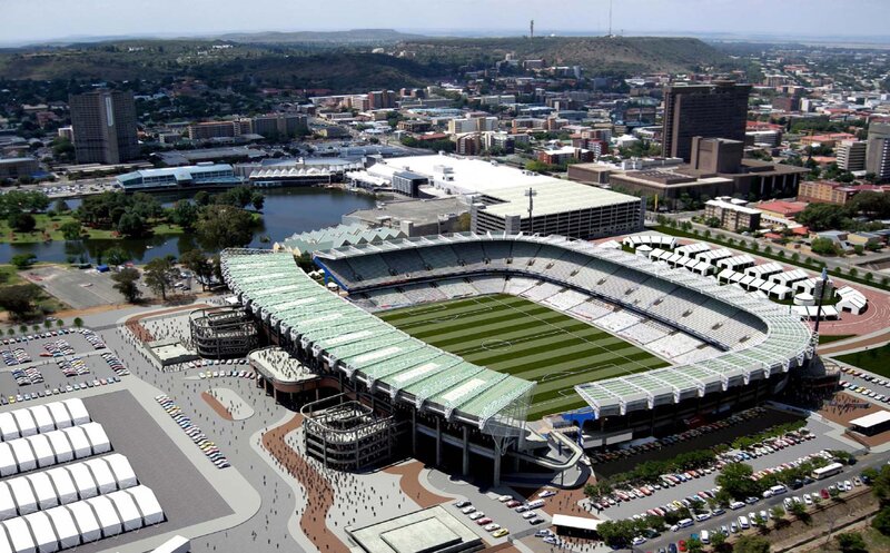 aerial view of a stadium