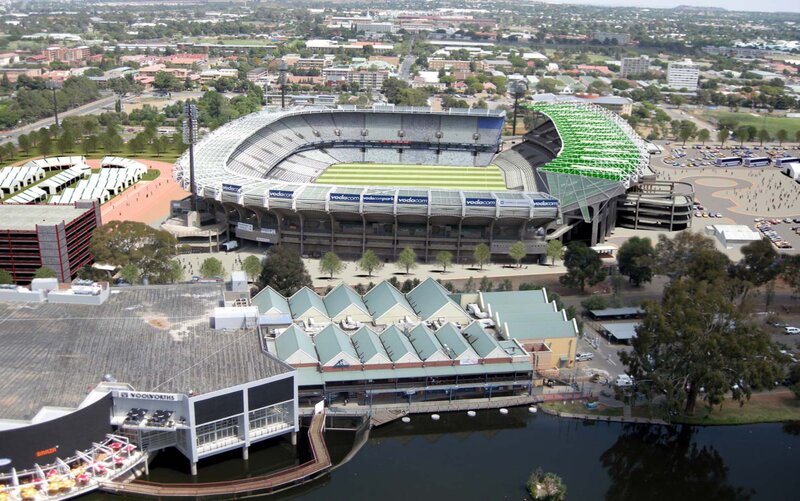 aerial view of a stadium