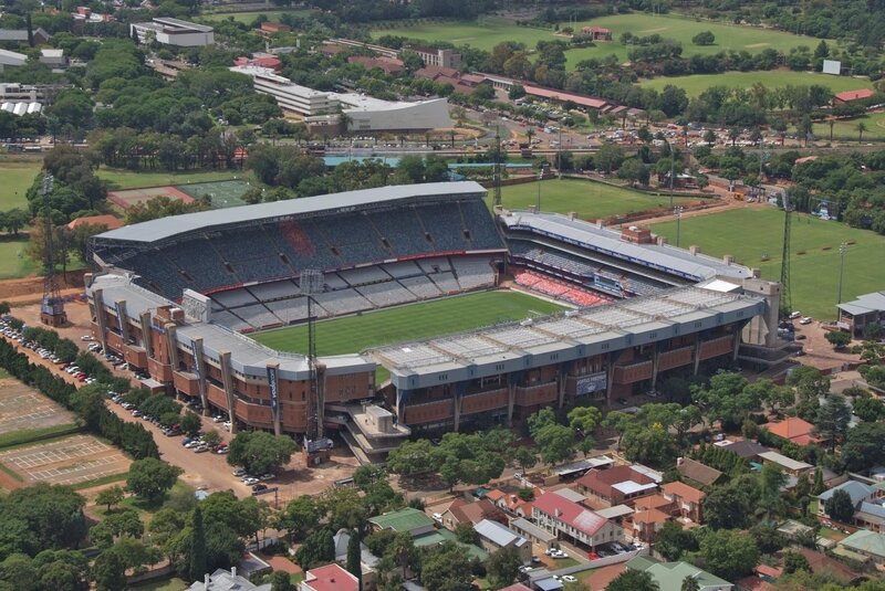 aerial view of a stadium