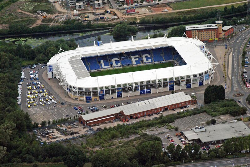 Aerial View of a Stadium — White, Neutral