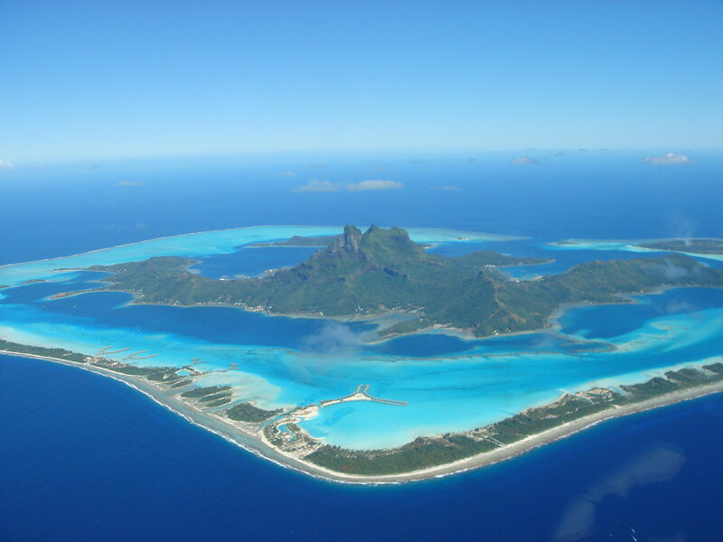 Aerial View of a Tropical Island — Blue, Serene