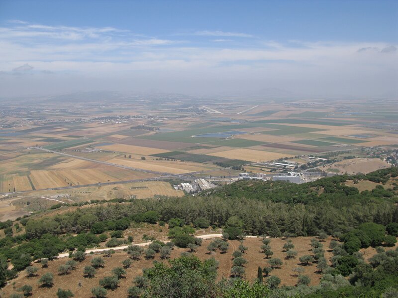 Aerial view of a valley
