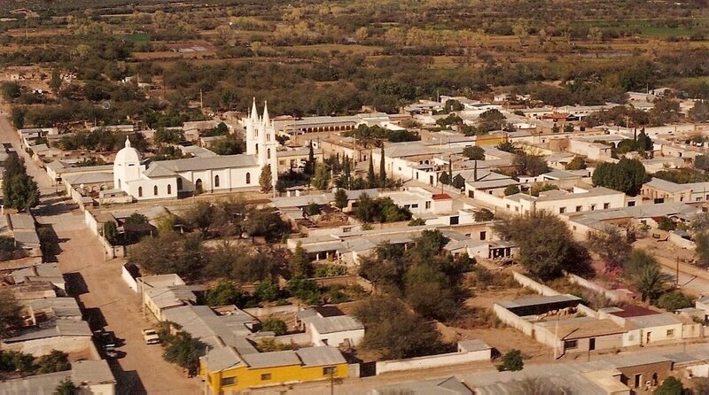 aerial view of a village