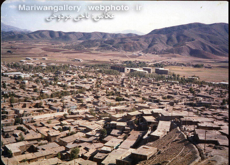 Aerial view of a village in Iran