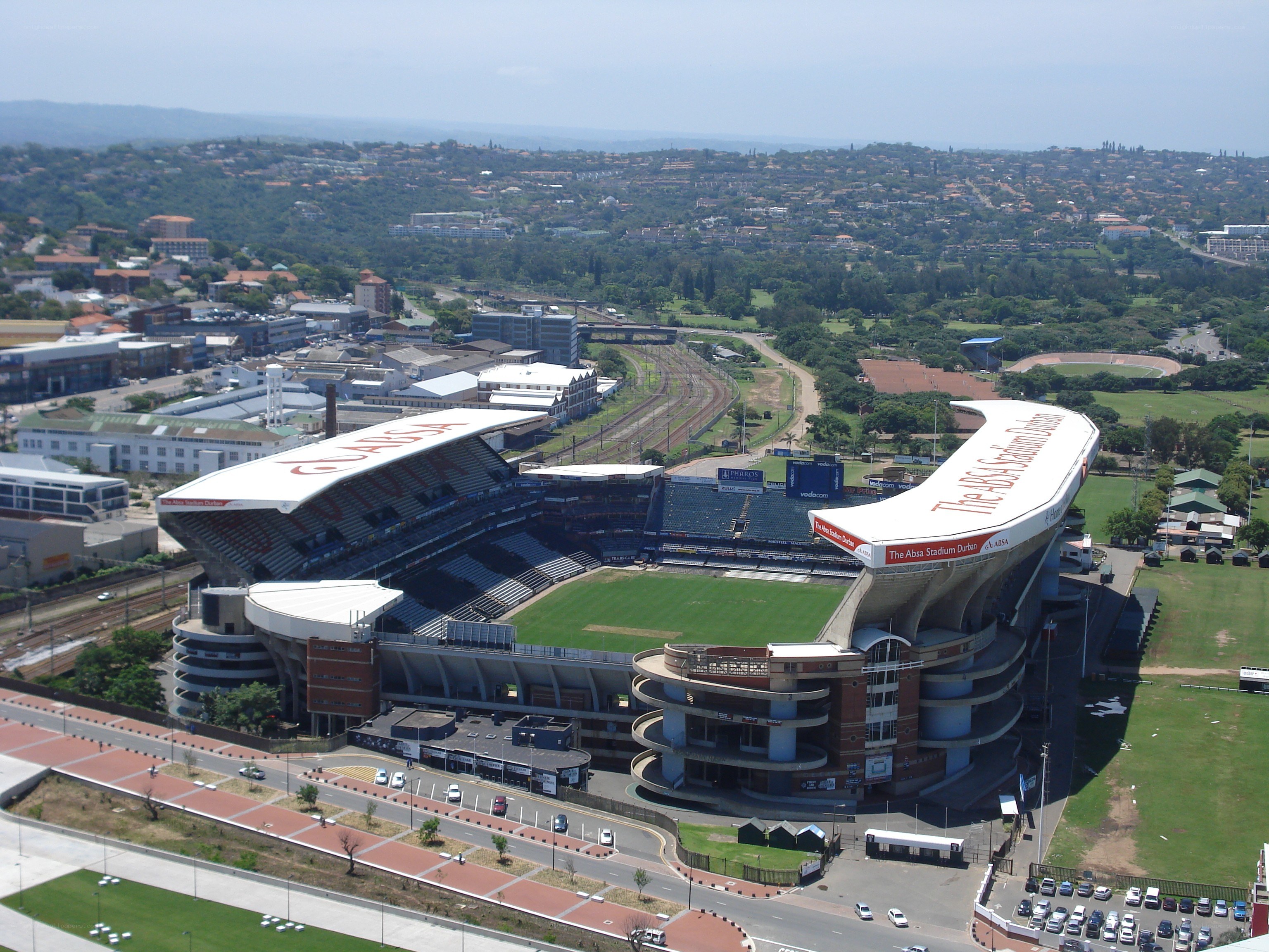 Aerial view of Absa Stadium