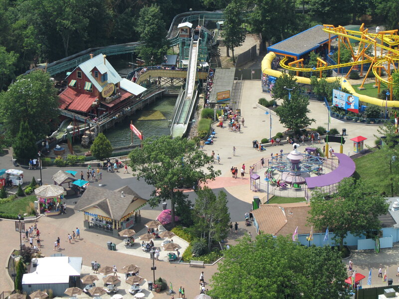 Aerial View of Amusement Park