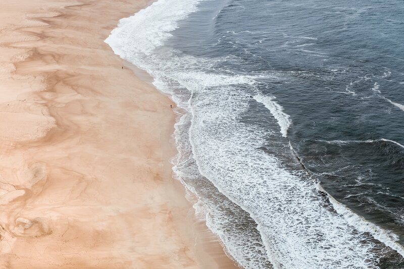 Aerial View of Beach — Beige