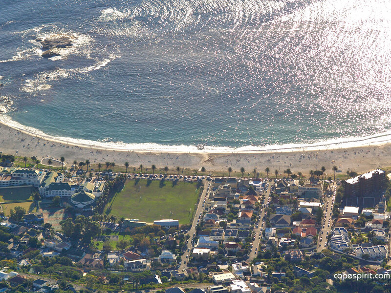 Aerial View of Beach Town