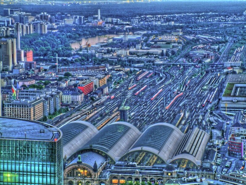 Aerial view of Berlin Hauptbahnhof
