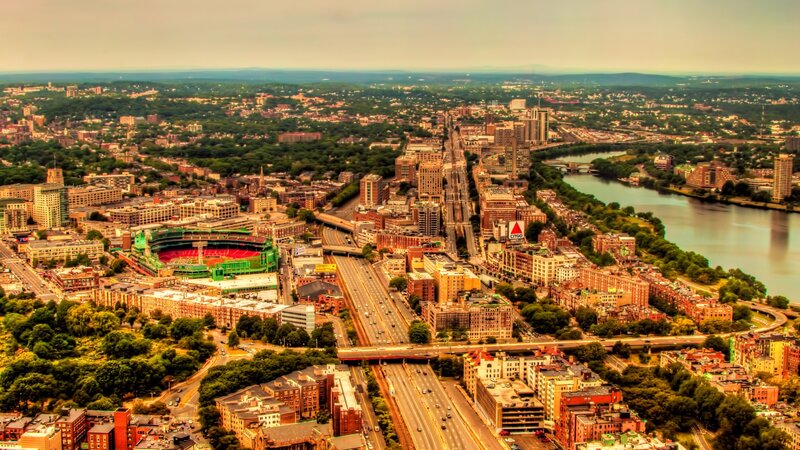 Aerial View of Boston