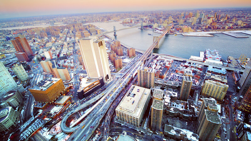 Aerial View of Brooklyn — Gray